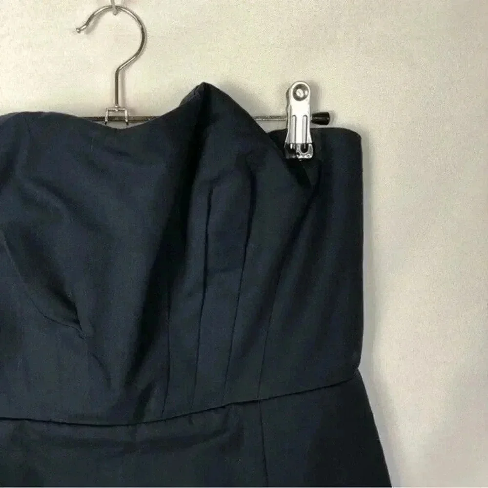 J. Crew Navy Blue Strapless Cocktail Mini Dress 4